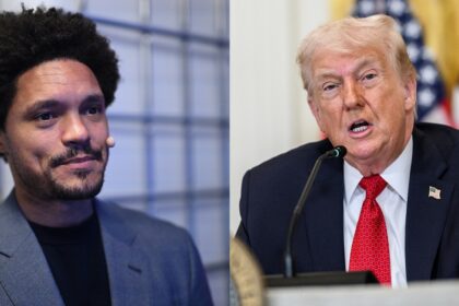 Trevor Noah and Donald Trump