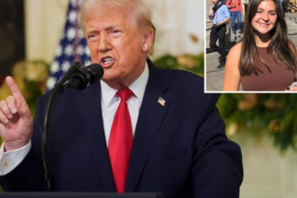 Donald Trump honors Laken Riley and victims of illegal alien crime at White House.