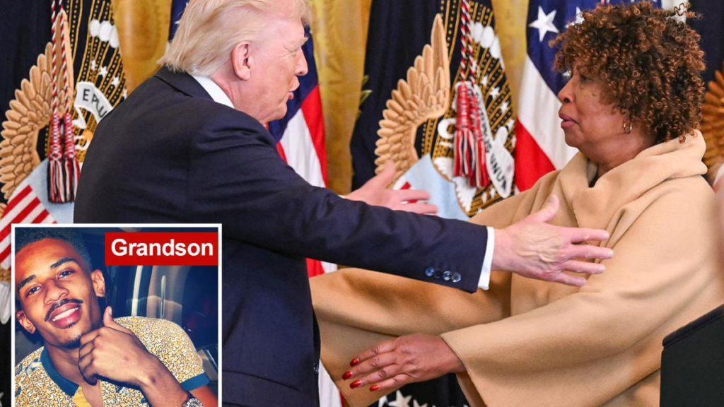 Grandma praises Trump at Black History month event.