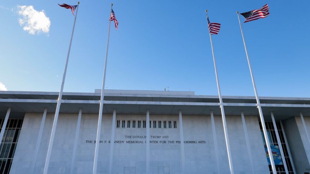 The Trump-Kennedy center underwent an attack