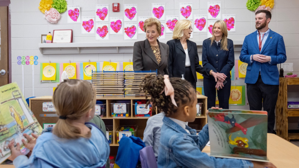 Trump and Education Secretary Linda McMahon push school choice amid history education funding increase.