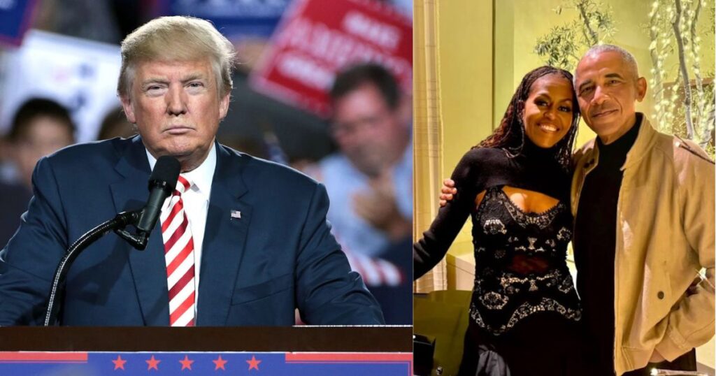 Trump posted a racist video of the Obamas