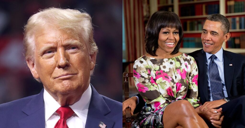 Trump breaks silence on racist Obama video