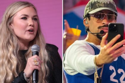 Turning Point USA’s Erika Kirk hyped a halftime takeover but Bad Bunny still ruled Super Bowl night