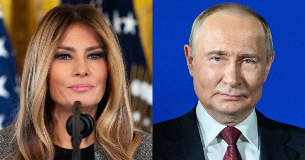 Melania Trump talked to Vladimir Putin