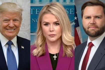 Karoline Leavitt defends Donald Trump and JD Vance despite controversial posts (image source: Wikimedia Commons/Shealeah Craighead/WhiteHouse/United States Congress)