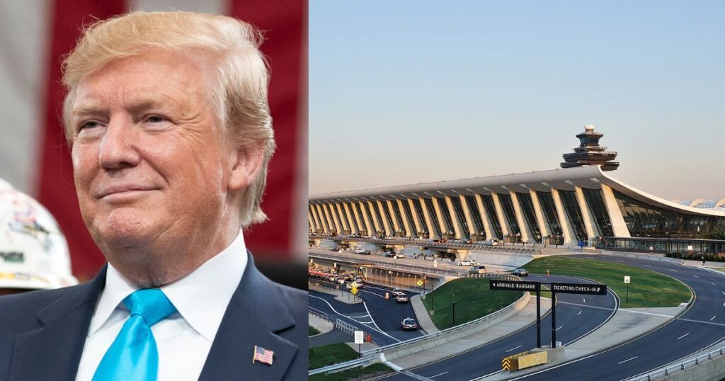 Donald Trump plans to rename the Washington-Dulles International Airport (image source: Wikimedia Commons/The White House)