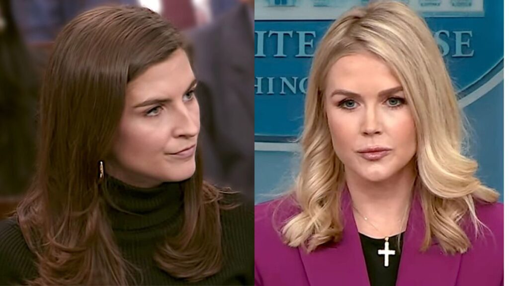 Karoline Leavitt rescued Kaitlan Collins in Saudi Arabia