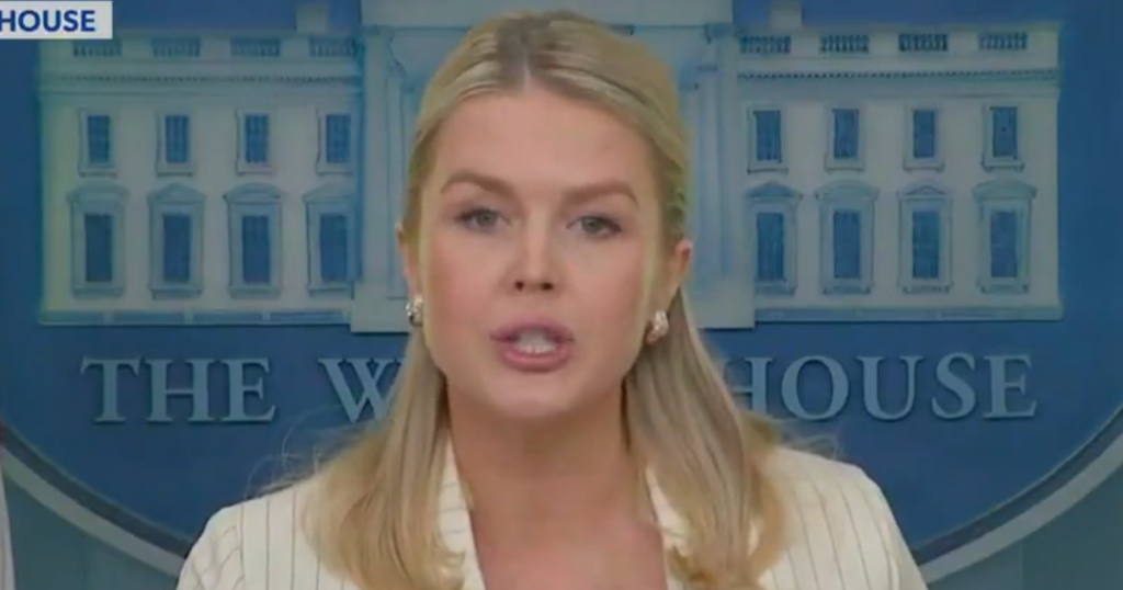 Karoline Leavitt Faces Backlash Over Post About Detained Immigrants “Losing Hope”