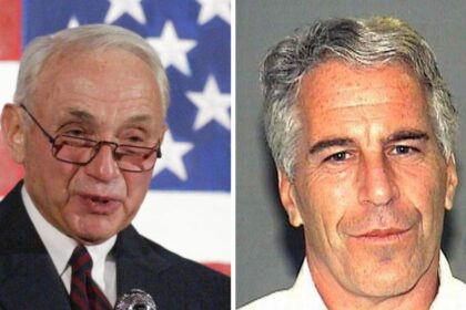 Leslie Wexner and Jeffrey Epstein