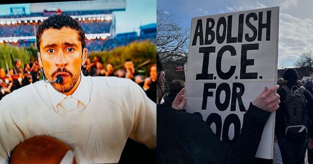 ICE OUT message made clear at the Super Bowl
