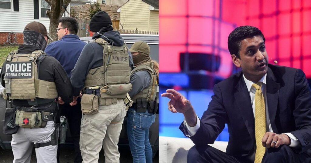 Democratic Representative Ro Khanna joined a protest against ICE and Donald Trump (image source: Wikimedia Commons/usicegov/Web Summit)