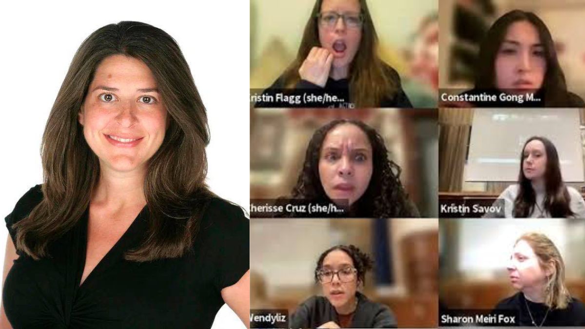Hunter College professor Allyson Friedman sparks racism outrage (image source: Hunter College/X)