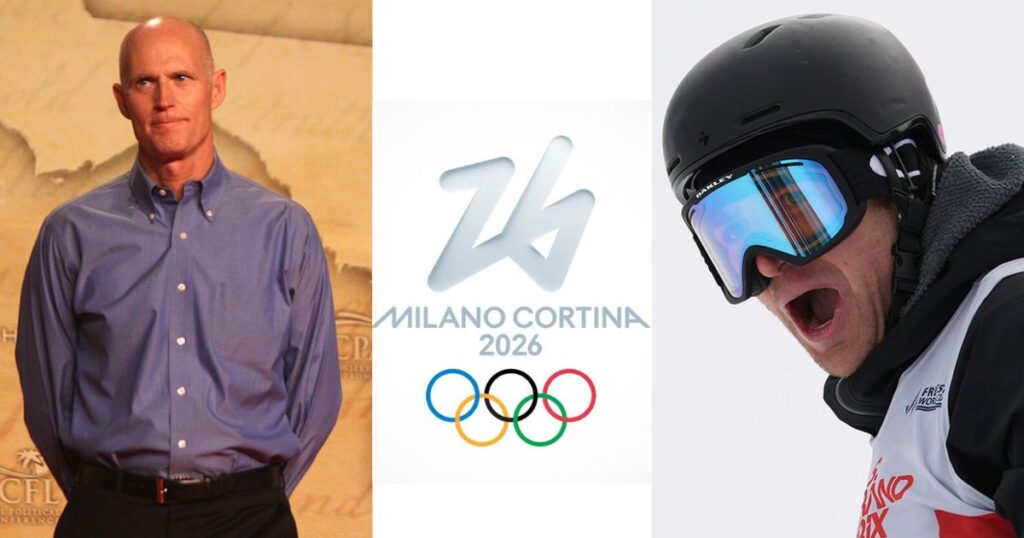 Senator Rick Scott enraged with U.S. Athletes at the Winter Olympics (image source: Wilimedia Commons/Gage Skidmore/Newschoolers)