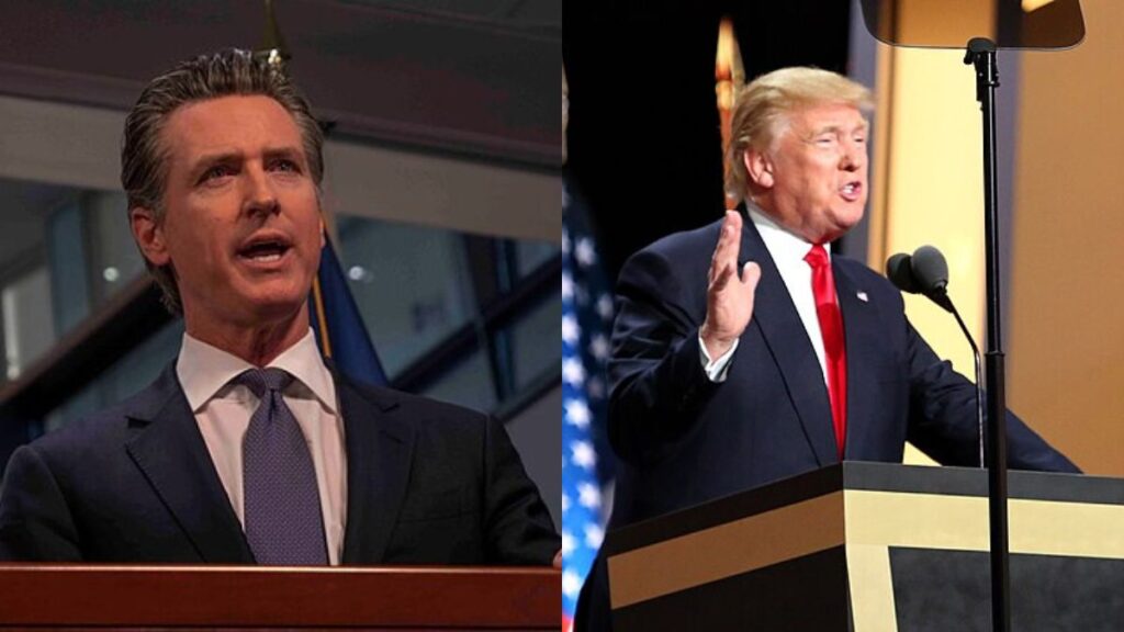 Donald Trump, Gavin Newsom,