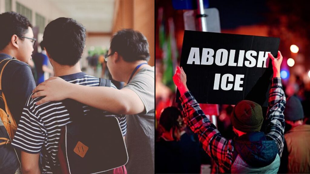 Virginia school suspended 303 students for walking out for anti-ICE protests.