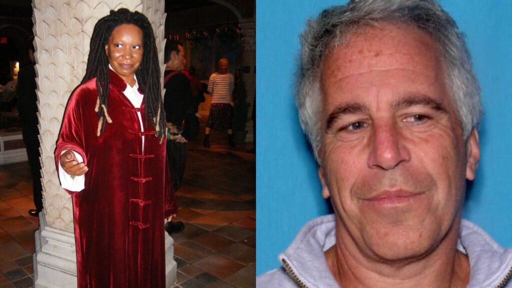 Whoopi Goldberg Slams false Epstein rumors and explains why her name was mentioned in the files. (Flickr and Florida Department of Corrections).