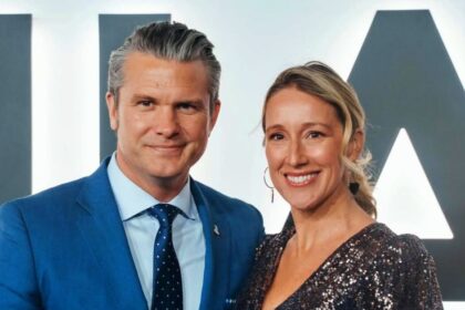 Pete Hegseth and his wife, Jennifer Rauchet at the Kennedy Center