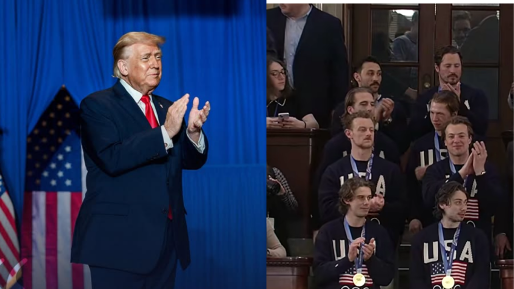 Donald Trump praises US Men's hockey team for their commendable performance