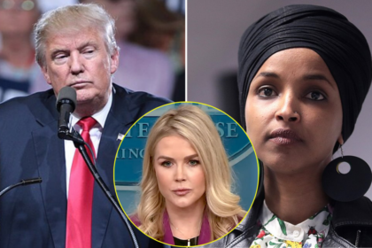 Donald Trump-Ilhan Omar-Karoline Leavitt