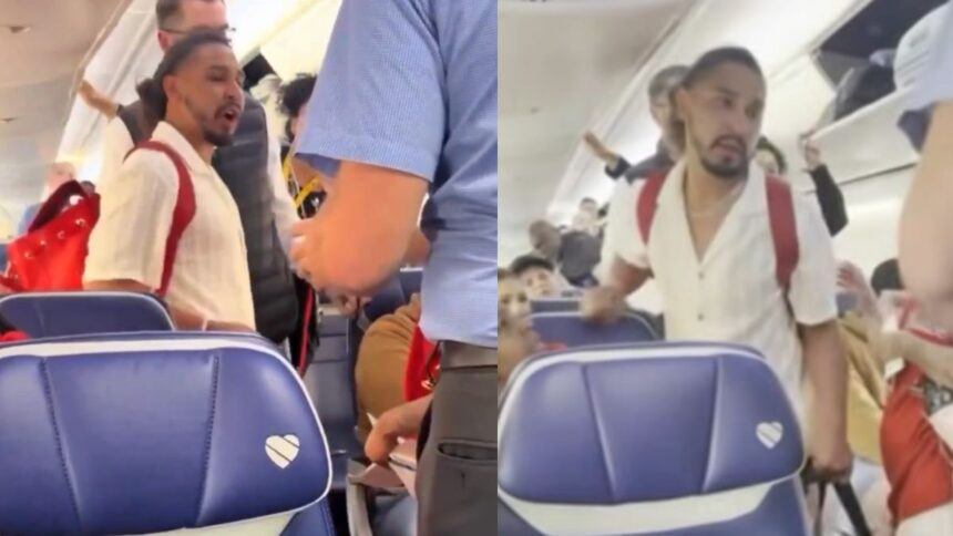 An unruly passenger created chaos in a flight