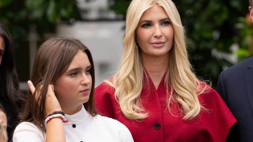 Arabella Kushner Ivanka Trump Kushner standing