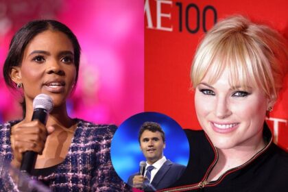 Candace Owens shares.alleged Charlie Kirk texts about Meghan McCain. (left- Wikimedia Commons/ Gage Skidmore) and (right- Wikimedia Commons/ David Shankbone).