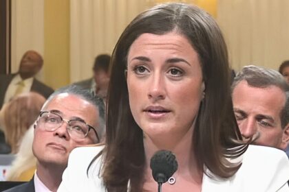 Cassidy Hutchinson at the January 6 House Select Committee hearing in June 2022