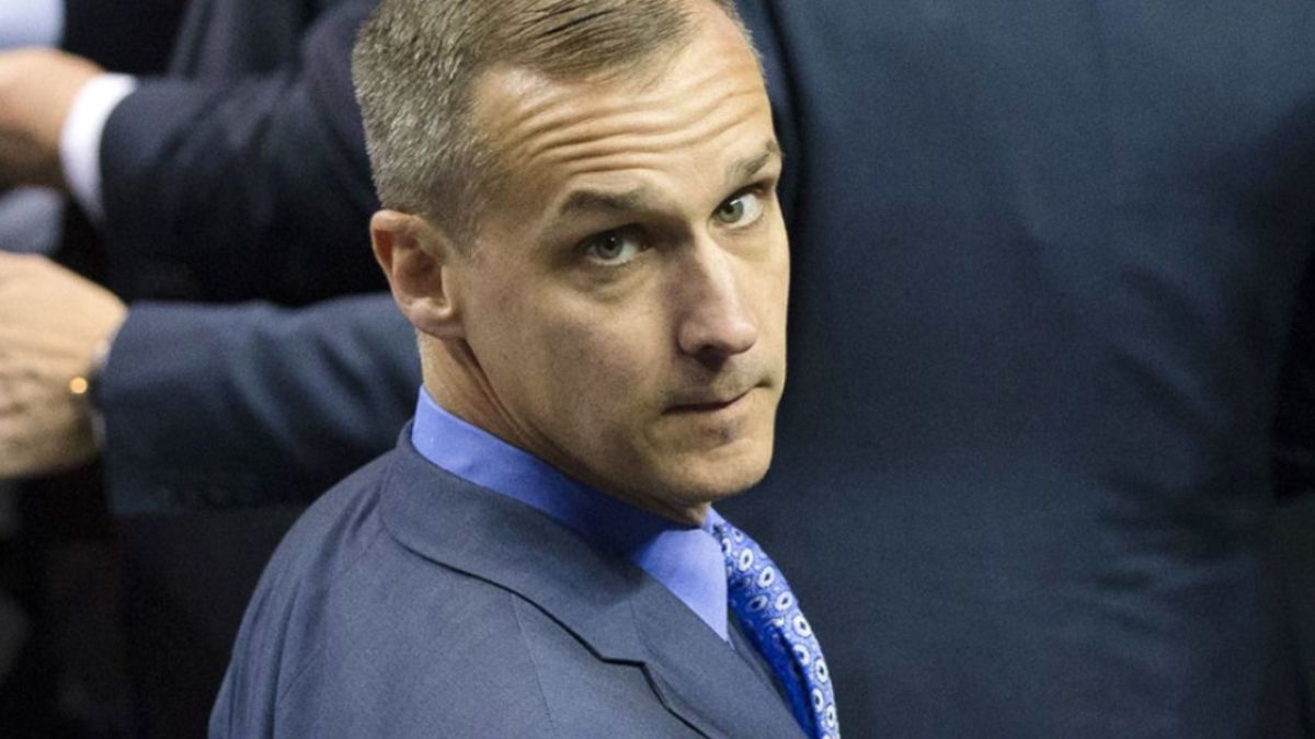 Corey Lewandowski is almost never seen with his wife