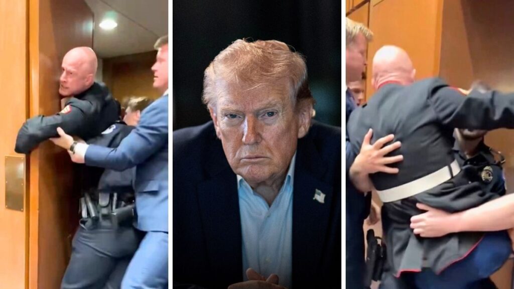 A U.S. Marine Corps veteran protesting against military action in Iran was removed from the Senate Armed Services Subcommittee