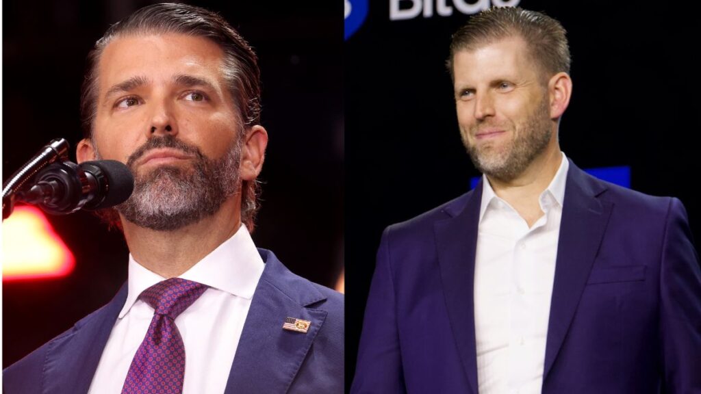 Donald Trump Jr. Eric Trump sons
