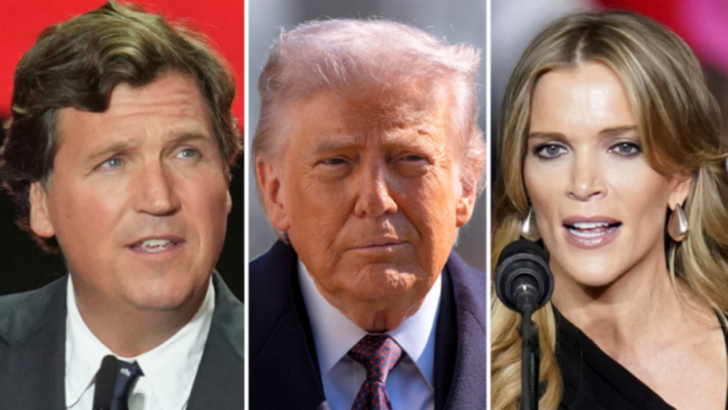 Donald Trump spars with Maga supporters Megyn Kelly and Tucker Carlson over Iran bombing.