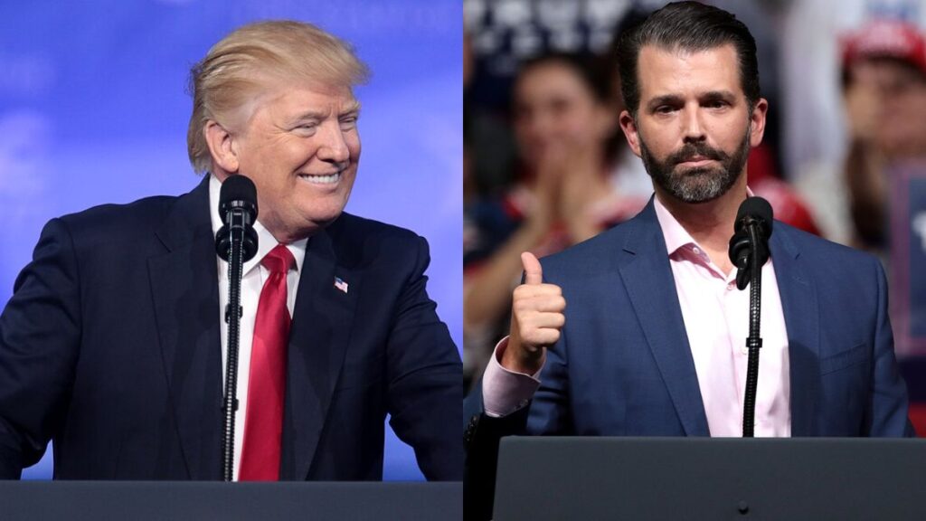 Donald Trump accidentally admits not talking to Eric Trump