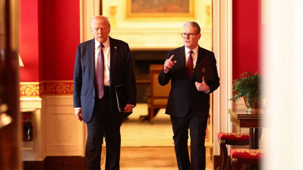 Donald Trump expressed disappointment with the UK Prime Minister Keir Starmer