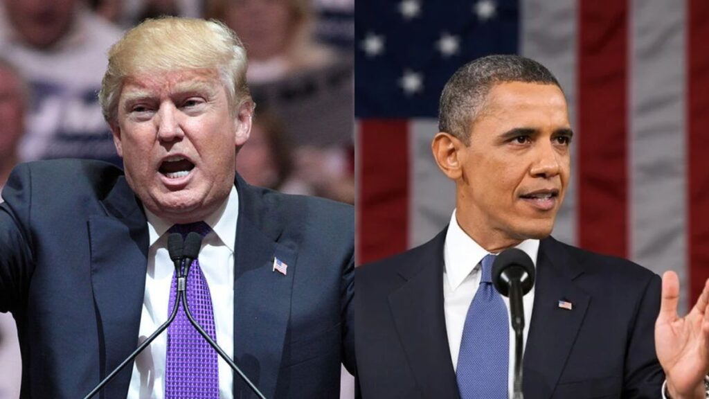 Donald Trump makes an unexpected comment about Barack Obama at a Kentucky rally.