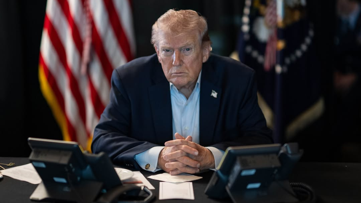 Trump Brags About “Unbelievable Statues” In the Rose Garden As He Avoids Questions About Iran