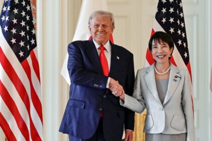 Donald Trump made several awkward comments while meeting Japanese PM