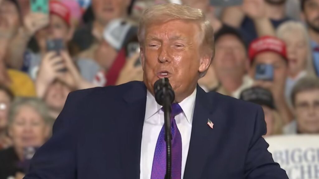 Donald Trump's greasy makeup sparks health concerns once more.