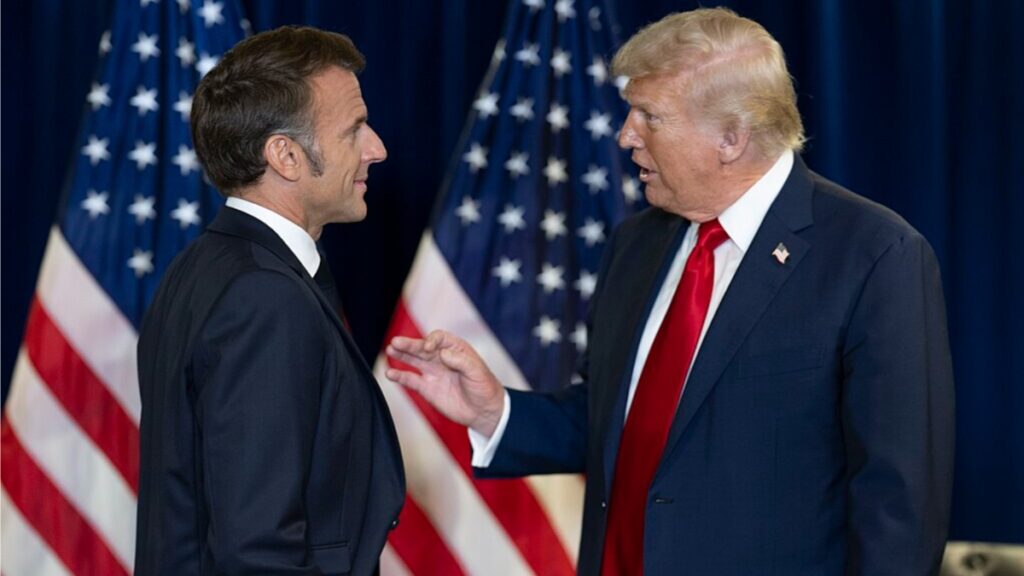 Emmanuel Macron and Donald Trump