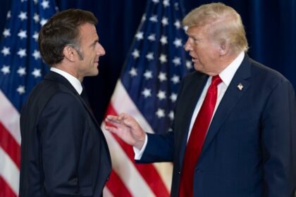 Emmanuel Macron and Donald Trump