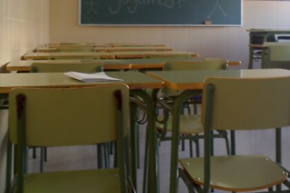 An empty classroom