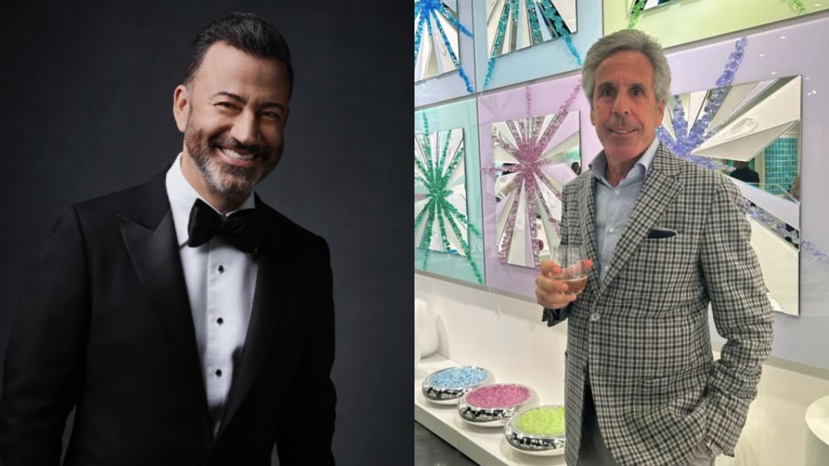 Epstein's viral lookalike appears on Jimmy Kimmel Live! (left- Instagram/@jimmykimmel) and ( right- Instagram/@palmbeach_pete).