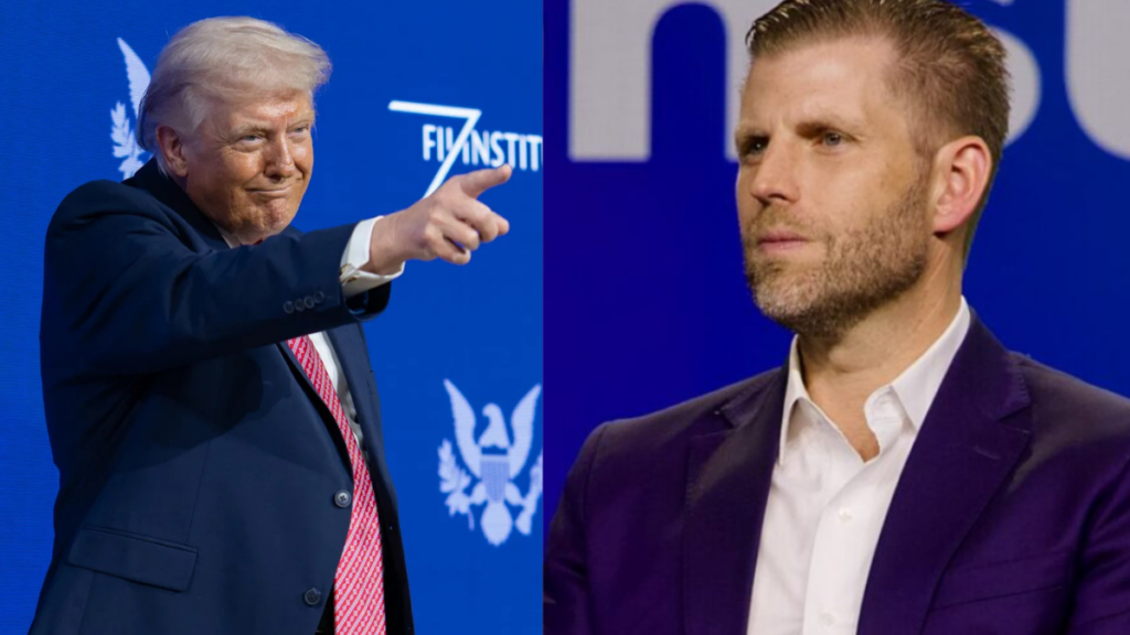 Eric Trump claimed he played a small role in both projects.