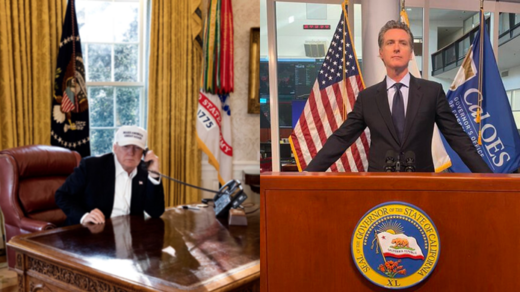 Gavin Newsom calls Donald Trump 'disgusting man' in new tweet.