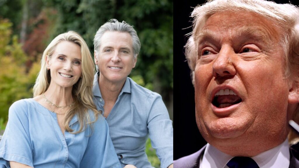 Gavin Newsom's wife blasts Trump