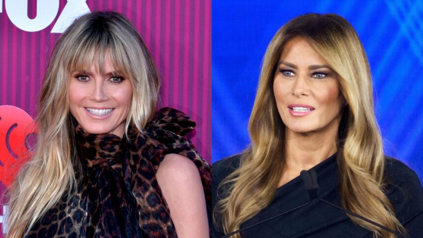 Heidi Klum Melania Trump Oscars