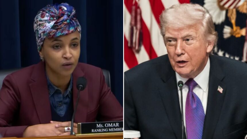 Ilhan Omar called out Donald Trump on X for his remarks against Somalia and her marriage with a post on X.
