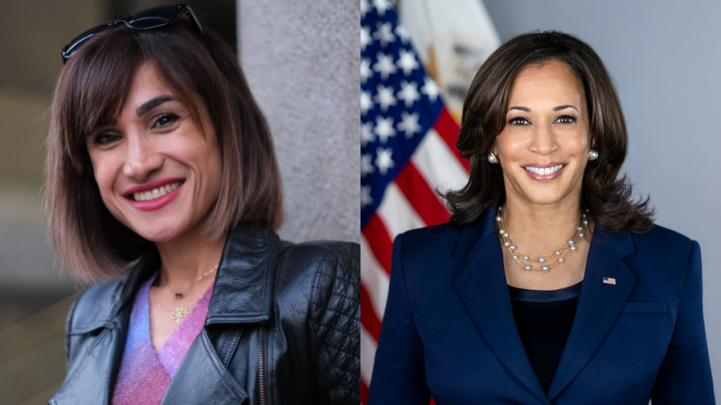 Iranian woman who lost her eye rips into Kamala Harris