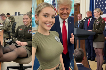 Jessica Foster AI soldier goes viral on social media.