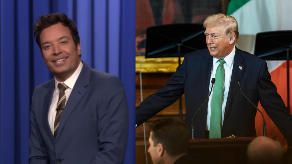 Jimmy Fallon aimed a joke at Donald Trump